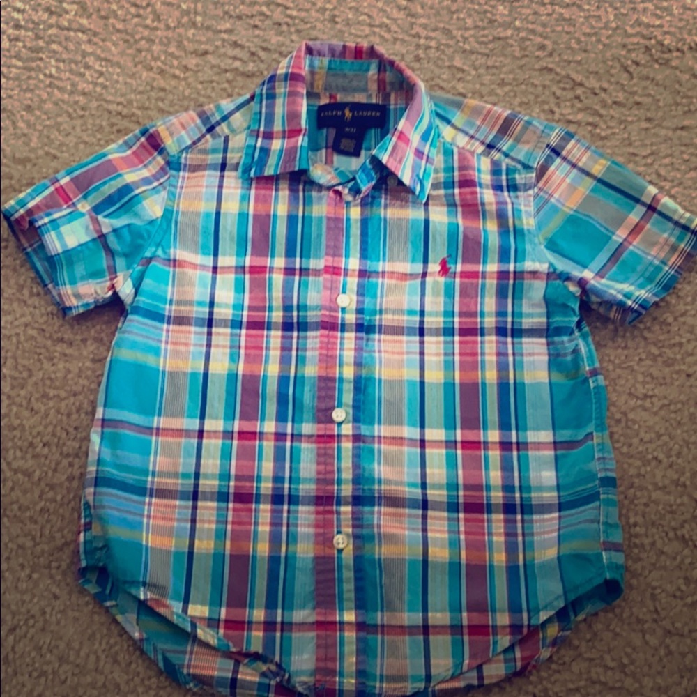 3T Ralph Lauren short sleeve button up